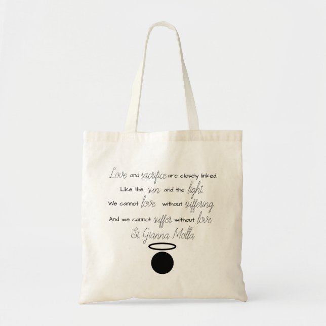 Sac fourre-tout de devis St. Gianna Molla (Devant)