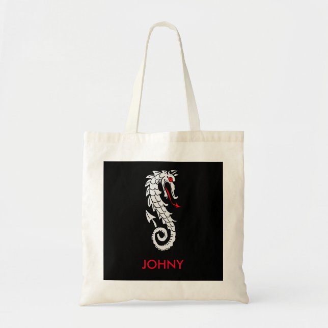 Sac fourre-tout de dragon mignon personnalisé (Devant)