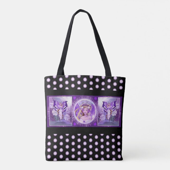 Sac fourre-tout de fées violet (Dos)