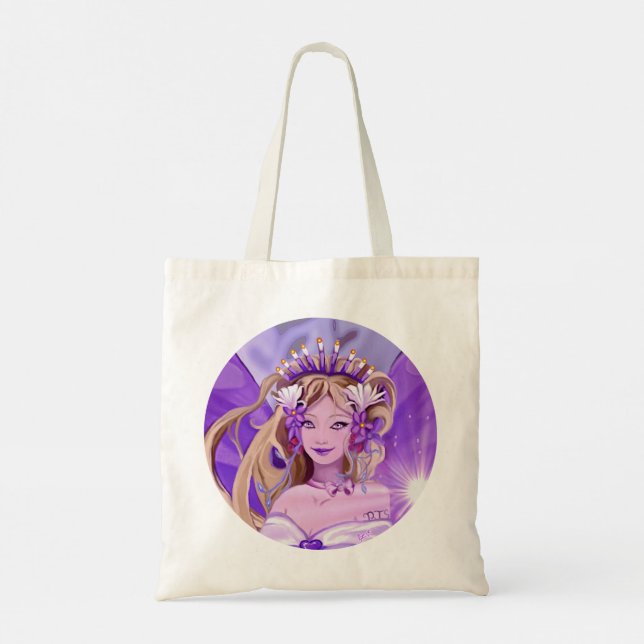 Sac fourre-tout de fées violet (Dos)