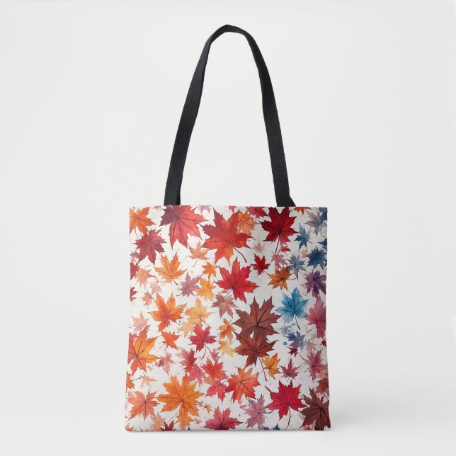 Sac fourre-tout de feuilles d'automne artistique (Devant)
