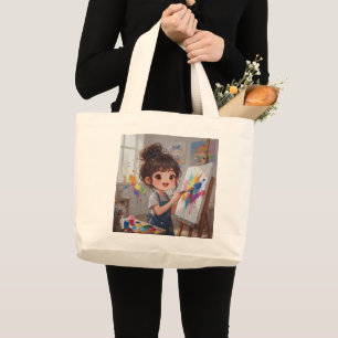 Sac fourre-tout de fille fantaisiste peintre