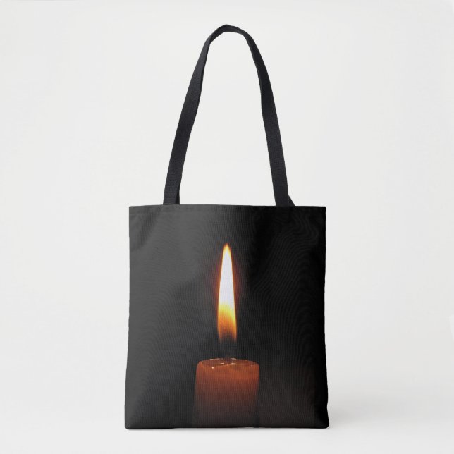 Sac fourre-tout de flamme aux bougies (Devant)