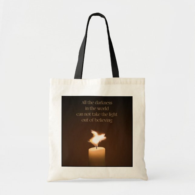 Sac fourre-tout de flamme de chandelle de cochon v (Devant)
