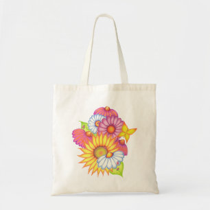Sac fourre-tout de fleurs