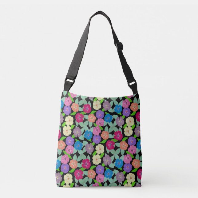 Sac fourre-tout de fleurs de géranium (Devant)
