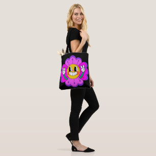 Sac fourre-tout de fleurs de la paix