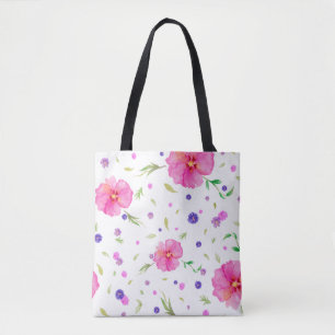 Sac fourre-tout de fleurs roses pour maman - Aquar