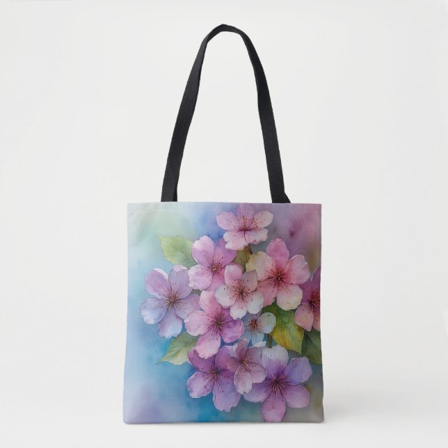Sac fourre-tout de floraison Sakura du printemps (Devant)
