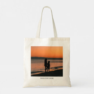 Sac fourre-tout de galerie de photos avec texte pe