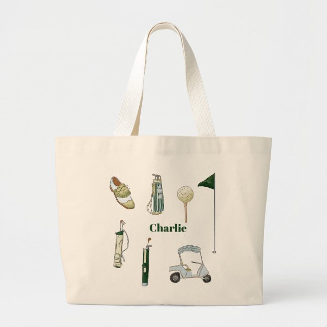 sac fourre-tout de golf personnalisé (Devant)