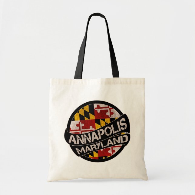 Sac fourre-tout de grunge du drapeau du Maryland d (Devant)