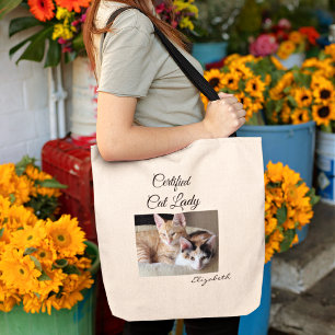 Sac fourre-tout de gym Dame Chats Ajoutez Votre Ph