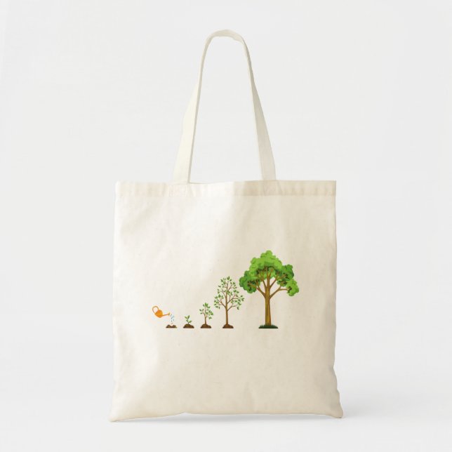 Sac fourre-tout de jardin de croissance - illustra (Devant)