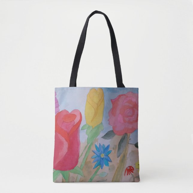 Sac fourre-tout de jardin fleuri d'été (Devant)