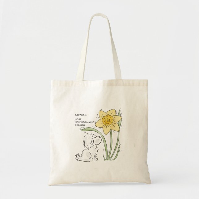 Sac fourre-tout de jonquille (Devant)