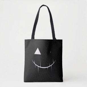 Sac fourre-tout de la face d'horreur (noir)