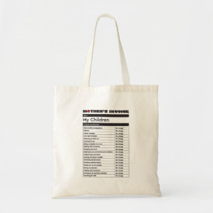 Sac fourre-tout de la facture d'amour de la mère -
