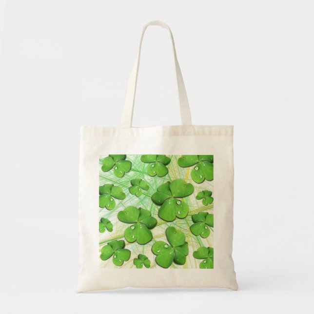Sac fourre-tout de la fête de la Shamrock verte St (Devant)