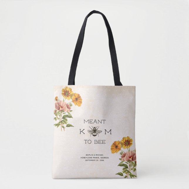 Sac fourre-tout de la mariée d'abeilles (Devant)