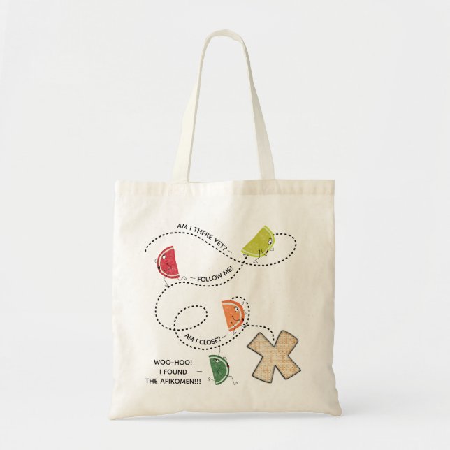 Sac fourre-tout de la Pâque Trouvez l'Afikomen (Devant)
