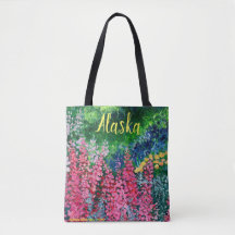 Sac fourre-tout de l'Alaska Chick_Fireweed