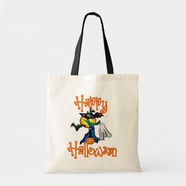 Sac fourre-tout de l'arbre d'Halloween (Devant)