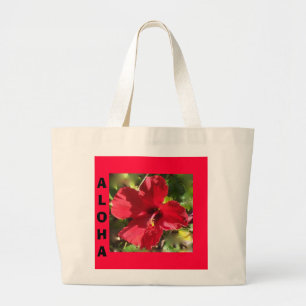 sac fourre - tout de l'Hibiscus rouge d'Hawaï