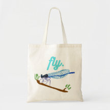sac fourre-tout de libellules