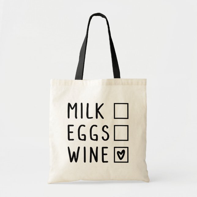 Sac fourre-tout de liste d'achat (Devant)