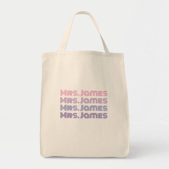 Sac fourre-tout de mariée mariage personnalisé (Devant)