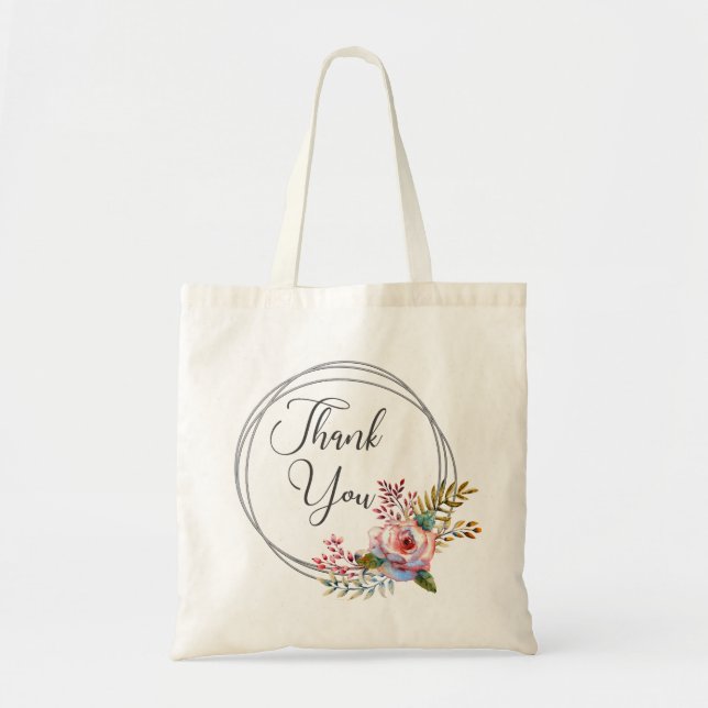 Sac fourre-tout de Merci de  rose pâle (Devant)