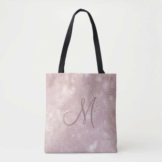 sac fourre-tout de monogramme de feuille de tropic (Devant)