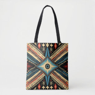 Sac fourre-tout de motif indien de Choctaw coloré