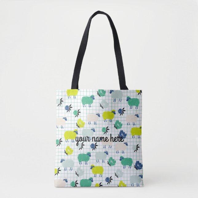 Sac fourre-tout de mouton personnalisé (Devant)