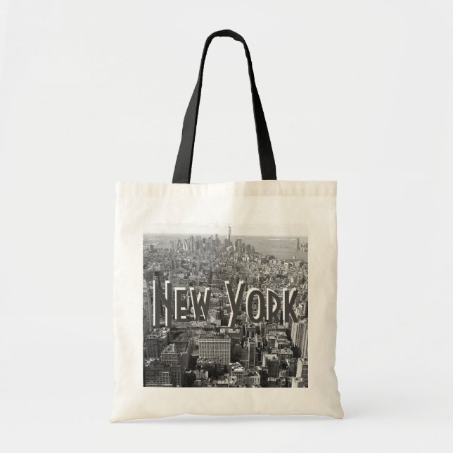 Sac fourre-tout de New York - Gris (Devant)