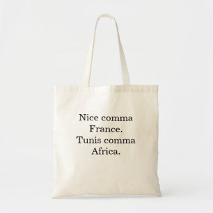 Sac fourre-tout de Nice Tunis