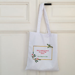 Sac fourre-tout de Noël à cadre doré