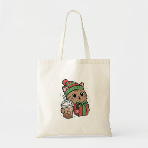 Sac fourre-tout de Noël chat mignon
