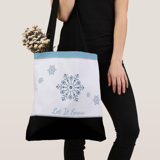 Sac fourre-tout de Noël de Noël, la neige (De près)
