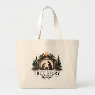 Sac fourre-tout de Noël personnalisé avec une hist