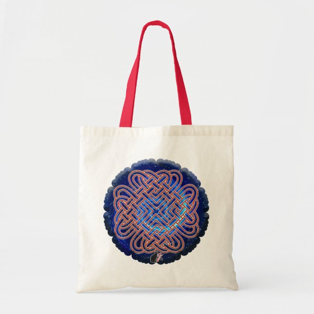 Sac fourre-tout de noeud d'amour celtique galactiq (Devant)