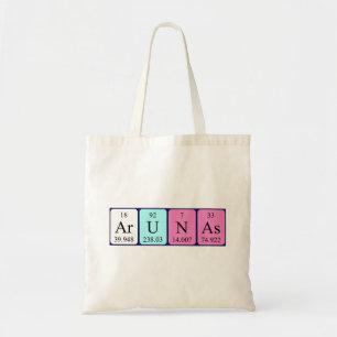 Sac fourre-tout de nom de table périodique Arunas