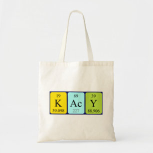Sac fourre-tout de nom de table périodique Kacy
