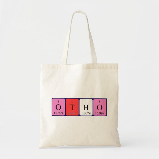 Sac fourre-tout de nom de table périodique Otho (Devant)