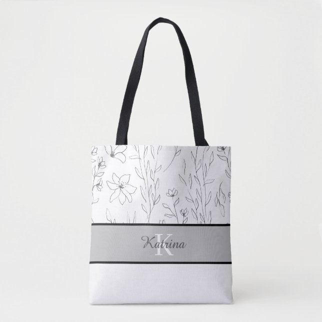 Sac fourre-tout de nom personnalisé (Devant)