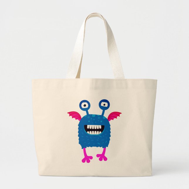 Sac fourre-tout DE NOM PERSONNALISÉ DU MONSTRE HEU (Devant)