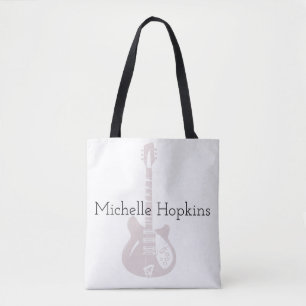 sac fourre-tout de notes de musique graphique noir