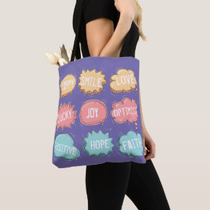 Sac fourre-tout de pensée positive - personnalisab