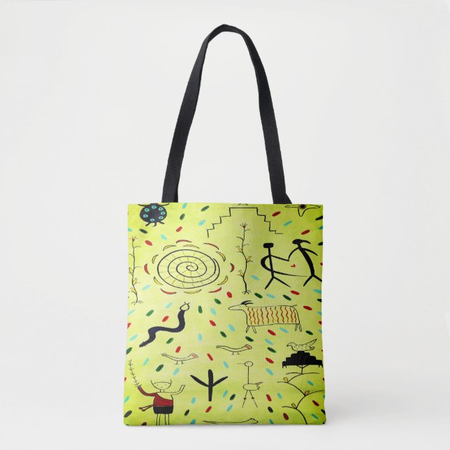 Sac fourre-tout de pétroglyphes (Devant)